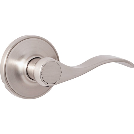 Steel Pro Brushed Nickel Wave Passage Door Lever LC2X203B